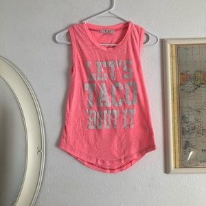 Let’s Taco Bout It tank top
